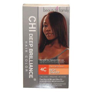 Chi Deep Brilliance Permanent Hair Color   4C Rich Ginger Health & Personal Care