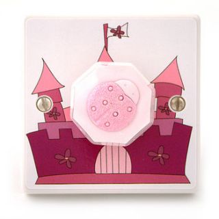 pink princess castles light switch by candy queen designs