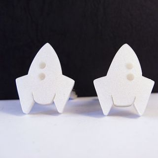 rocket cufflinks by i am acrylic