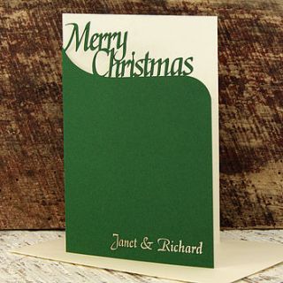 pack of personalised christmas cards by urban twist