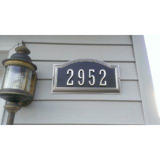 The Hillman Group 843267 Distinctions Address Plaque, Brushed Nickel Number   House Numbers  