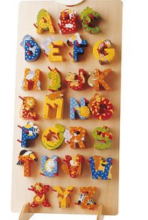 children's wooden decorative door letters by oskar & catie