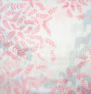 equus hand printed scarf by bonbi forest