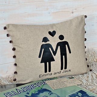 valentines cushion by bags not war