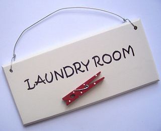 laundry room plaque by the painted broom company
