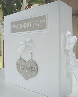 wedding keepsake or memory box by little bird designs