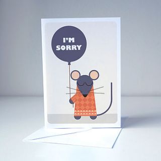 'i'm sorry' card by room of imagination