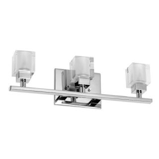 New Era Glass Cube 3 Light Bath Vanity Light