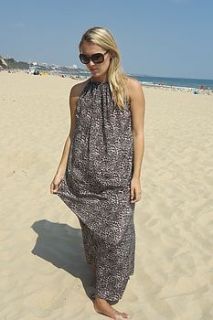 animal print beach maxi dress by roman holiday beach couture