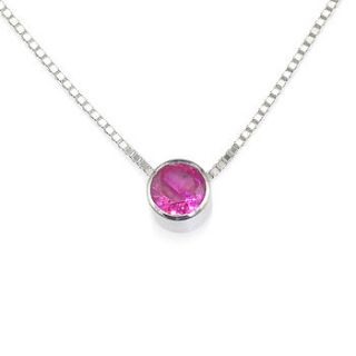 ruby necklace july birthstone by lilia nash jewellery
