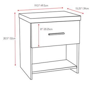 dCOR design Willow Captains Bookcase Storage Platform 2 Piece Bedroom