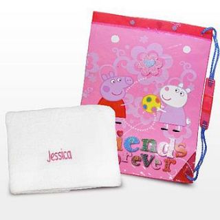 peppa pig swimming bag with swimming towel by babyfish