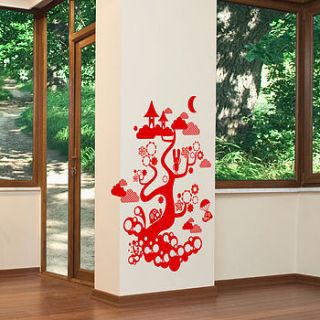 forest tree creatures wall sticker by spin collective