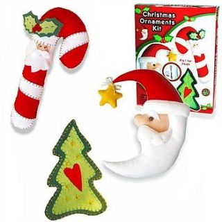 make your own christmas decorations craft kit by sleepyheads