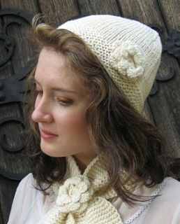 crochet flower hat in organic cotton by stella james