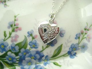 secret heart locket charm necklace by hoolala