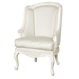 white french wingback armchair by out there interiors