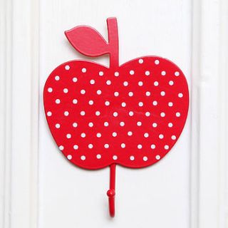 apple wall hook by red berry apple