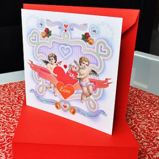 cherubs valentine's card by come for a dream