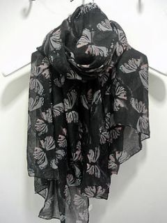 large butterfly print scarf by lovethelinks