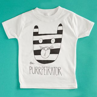 'the purrpetrator' t shirt by angela chick