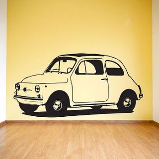 cute car vinyl wall sticker by oakdene designs