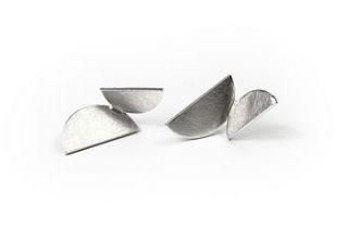 silver winged stud earrings by daniele geargeoura
