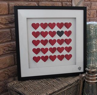 box of hearts love heart red by cowshed interiors