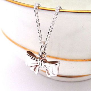 bow necklace by joy everley