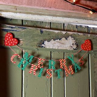 large merry christmas garland by lisa angel homeware and gifts