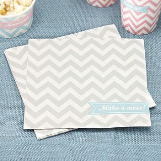 chevron party paper napkins by ginger ray
