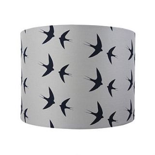 flying swallows handprinted lampshade by particle press and the thousand paper cranes