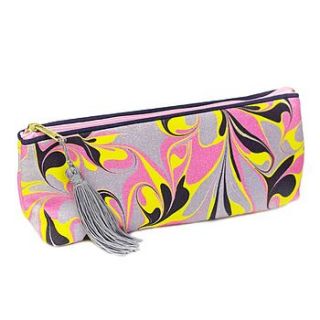 amalfi marbled make up bag by whitehorn