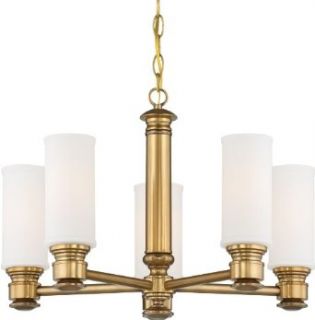 Minka Lavery 4175 249 5 Light 15" Height 1 Tier Mini Chandelier from the Harbour Point Collection, Liberty Gold    