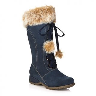 Sporto® Waterproof Suede Tall Boot with Pom Poms