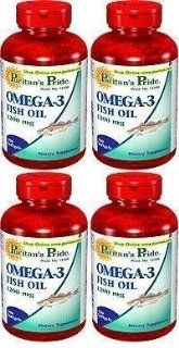Puritans Pride Omega 3 Fish Oil 1200 MG 100 Soft Gels 4 Pack Health & Personal Care
