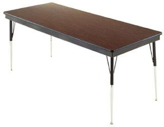 Barricks Manufacturing Company SA 248 Rectangular Non Folding Adjustable Height Activity Table w/Enamel Legs
