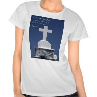 Psalm 1285 Marble Cross T Shirt