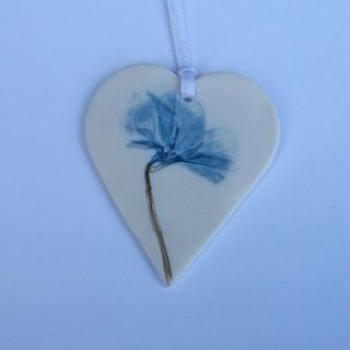 handmade primrose hanging decoration by melissa choroszewska ceramics