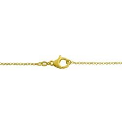 Goldkist 18k Yellow Gold over Silver Polished/ Satin Link Necklace GoldKist Gold Over Silver Necklaces