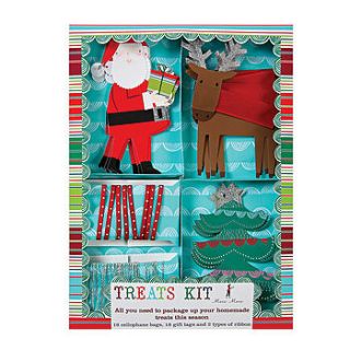 santa and reindeer treat kit by red berry apple