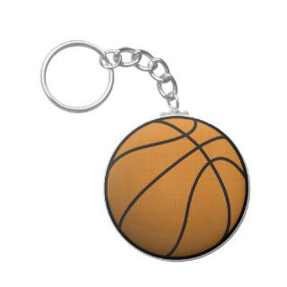 Cool Basketball and Custom Sports B Ball Keychain