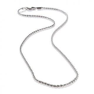 Michael Anthony Jewelry® 2mm 16" Stainless Steel Rope Chain Necklace
