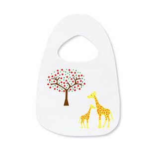 personalised giraffe bib by little baby boutique
