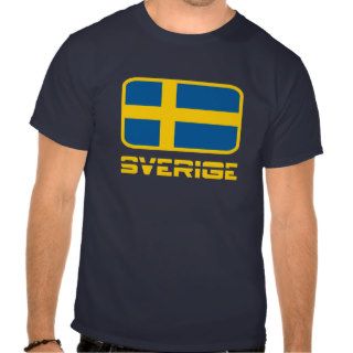 Sverige Flag T Shirts