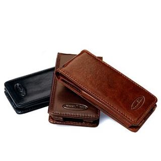 'capizzi' leather cover for iphone four s by maxwell scott leather goods