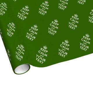 Vintage Keep Calm wrapping paper  Personalizable