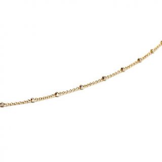 Michael Anthony Jewelry® 10K Diamond Cut Bead Chain 16" Necklace