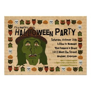 Halloween Party / Costume Party Invitation   Witch
