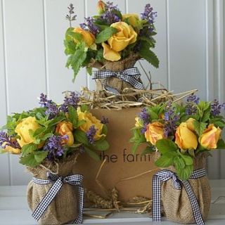 homegrown english rose posies by the artisan dried flower company